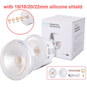 Mafababe Wearable Electric Breast Pump Wireless Handsfree Breastpump USB Rechargeable Light Weight Breast Pump 16/18/20/22mm Shield [Free Gift]