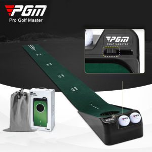 PGM New Style 2.5M Mini Portable Golf Putting Mat: Trajectory Display & Auto Return Hole Design