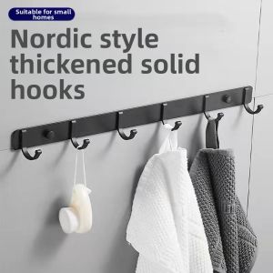 Nordic Style Thickened Aluminum Hook For Hanging Black