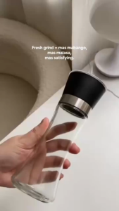 Pelise Multi-functional Grinder Manual Pepper Grinder Spice Grinder Grinding Bottle Manual Salt Pepper Mill Grinder Stainless Steel Muller Spice Sauce Grinder