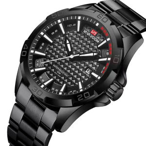 VA VA VOOM Mens Casual Sport Military Quartz Calendar Watches for Man Business Stainless Steel Waterproof Clock Relogio Masculin