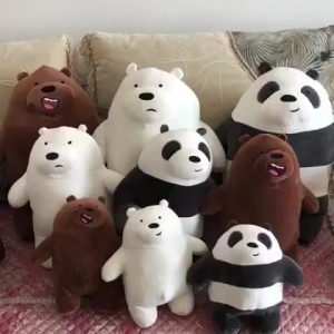 Thú bông anh em nhà gấu dạng đứng siêu dễ thương mềm mịn (12cm--->40cm) vải miniso 4 chiều mềm mại êm ái hàng xịn cao cấp