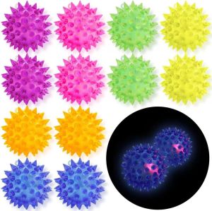 Light Up Rubber Ball with Flashing Lights Toy for Kid  Fidget Bouncy Ball Toy for Kid Bounce Ball Toy
