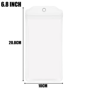 10Pcs Transparent Mobile Phone Protective Pouch Touchscreen Dustproof Sandproof Underwater Waterproof Sealing PVC Bag