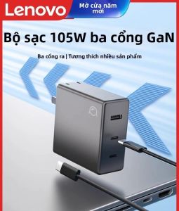 Lenovo | Sạc C05W GaN 105W Type-C PD Kèm 2 Cáp Sạc