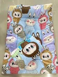 พร้อมส่ง 💥ที่นอนเด็กอนุบาล (ลายลาบูบู้ ยอดฮิต💥) น่ารักๆ🧺🧸 ที่นอนสำหรับเด็กอนุบาลมีหมอนในตัว หมอนถอดชักได้ 🌟🦋💙