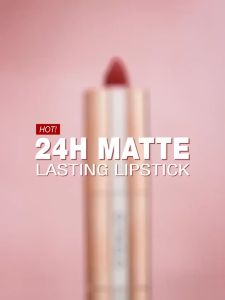 O.TWO.O Matte Lipstick Misty Kiss Lock Color Silky 24H Long Lasting Lip Makeup