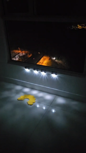 G&C [Ready stock] Solar Step Light Outdoor Wall Light Fence Light Waterproof Stair Light Garden Railing Light Solar Step Light