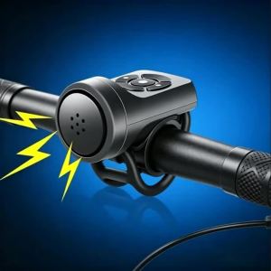 Bicycle Electric Bell Bike USB Charging Horn MTB Mountain Bike Warning Safety Ring Waterproof Bell Cycling Accessories