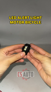 1PC X LED Aero Rechargeable RGB Bicycle Motorcycle Light 7 Color Flashing Lampu Malam Alert Lampu RGB
