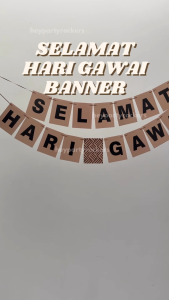 Selamat Hari Gawai Banner (2 meters)