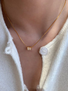 CAFFTI | Natural White Mother-of-Pearl Dainty Necklace