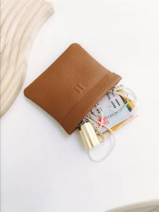 High-End Exquisite First Layer Cowhide Shrapnel Coin Purse Bank Card Mini Genuine Leather Cosmetics Bag Small Practical Wallet