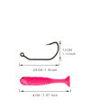 eightxi lure soft bait 0.035oz/1.57in plastic bait high-end lures fishing nff bait soft rubber bait realistic swimming style. 