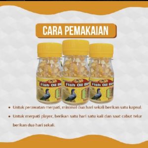 Minyak Ikan Merpati Fish Oil Bird isi 60 Kapsul tung hai fish liver oil omega bird omega++