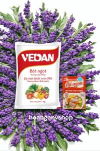 Bột Ngọt Vedan 1kg Hạt Nhuyễn - Tặng 1gói Hạt Nêm Aji Ngon 55g