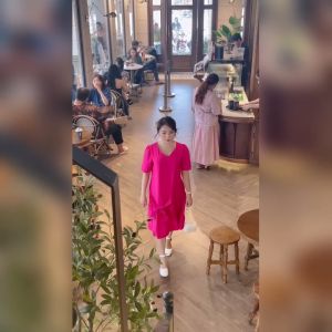 Đầm Lụa Linen Xước hạ eo nơ 3D - BH12