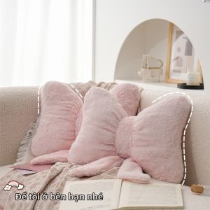 Gối Sofa Hình Cung Hồng Mềm Mại