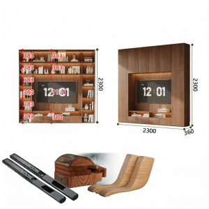 Vintage Style Storage TV Cabinet