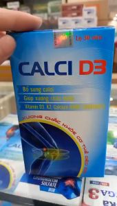 Viên uống Calci D3 k2 - Bổ sung canxi d3 k2 giúp xương luôn chắc khỏe phòng ngừa loãng xương - hộp 30 viên