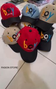 topi anak boy i love you kekinian topi anak perempuan lucu topi anak laki laki keren murah