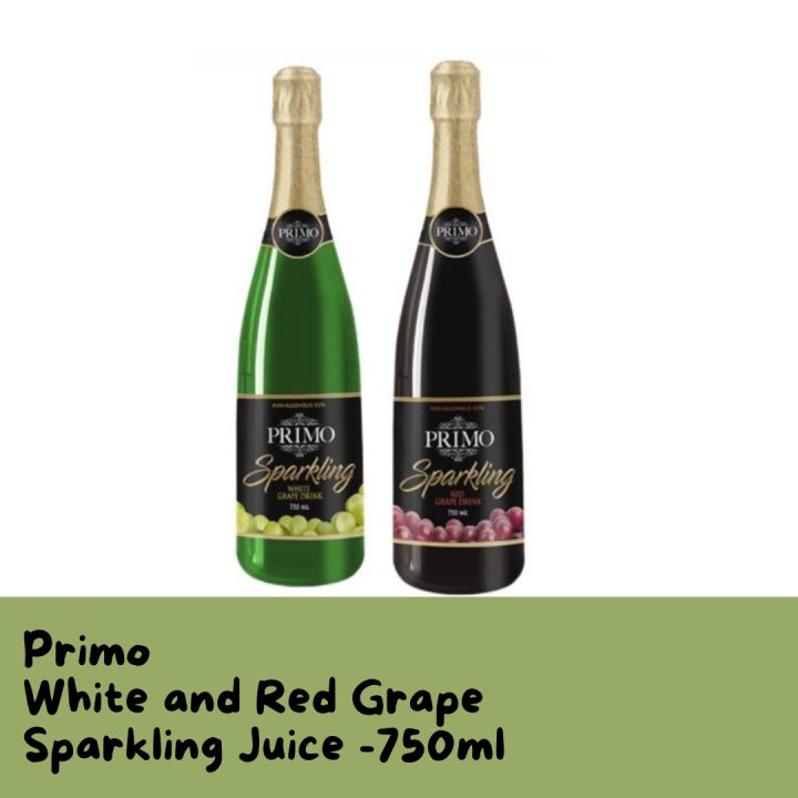 Primo White Grape sparkling juice and Red Grape sparkling juice 750ml ...