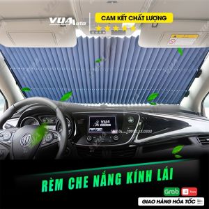 Rèm Che Nắng Kính Lái Ô Tô Rèm Kéo Kính Trước Chắn Nắng Chống Nóng Cách Nhiệt Hiệu Quả Tiện Lợi