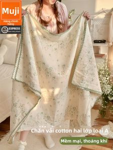 WUYINLIANGPIN | Chiếc Chăn Đa Năng Từ Bông Tự Nhiên Hai Lớp