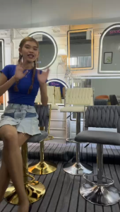 Bar stool High chair Bar chairs Light luxury bar stool Chairs Metal woven stool Rotating/lifting stools