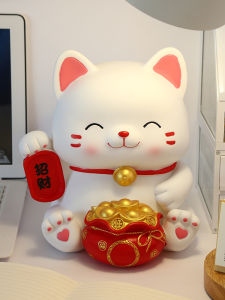 2024 New Design Money Box Cat Children Boys And Girls Coin Storage Only in Not out Decorative Savings Bank Cartoon Stuffed Toy