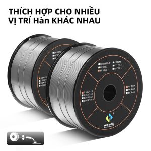 HITBOX MIG Máy Hàn Nhôm Dây Lõi Thông Lượng 1.0mm 0.5KG Để Hàn Hàn Khí Máy Hàn Sắt Thép Tiêu Thụ ER5356-GS