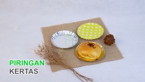 Piring Kue Kertas Bulat 1 Pack 10 Pcs Motif Polkadot Emas Silver Piring Ulang Tahun Kue Tart isi 100 pcs
