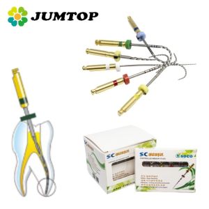 6Pcs/Box SOCO Dental Endo Files Root Canal Taper Endodontic File Niti Heat Activated Rotary File Flexible Dentist Instrument