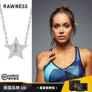 Valentines Day Gift Rawness Pure Silver Necklace with Diamond Pendant Lightweight Luxury Star Clavicle Chain for Girlfriend