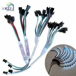 Mini 3Pin TTL Signal Amplifier LED Repeater 1 TO 4/8 for WS2812B WS2811 SK6812 RGBIC Addressable Pixel Strip Light Module 5-24V