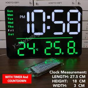 Customized Large Digits Digital Alarm Clock with TIMER & COUNTDOWN Remote Control