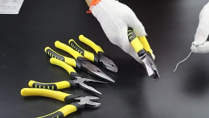 6pcs Pliers Heavy Duty Wire Pliers Vise Tiger Skin Handle Broken Wire Sharp Nose Pliers Hardware Hand Tools