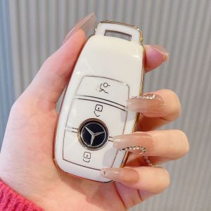 [ SẢN PHẨM MỚI]-Ốp TPU Mềm bảo vệ chìa khóa Mercedes-Benz Glc C260L E200L E300L A200 E-Class - Mạnh Tuấn Autocar