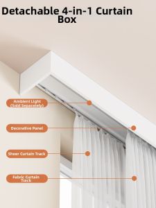SHELIANKE | Integrated Curtain Track Aluminum Barrier Box