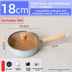Non-stick Maifan Stone Frying Pan with Lid Small Size