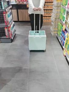 75L Folding Cart Trolley Cart 4/8 Wheels Portable Supermarket Shopping Food Basket Household Trolley Car 折叠购物车