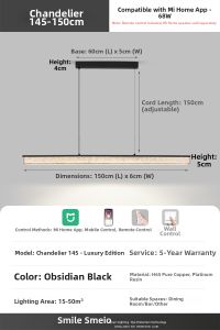 Smile | Designer Modern Minimalist LED Restaurant Chandelier
