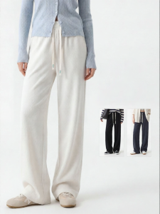 JIANGLU | Slimming High Waist Straight Leg Trousers