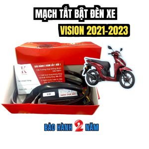 Bộ Mạch Tắt Đèn Xe Vision 2023 - Bảo hành 2 năm - Dùng chung cho xe Vision 2021 2022 - Passing tắt bật