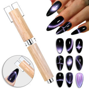 ที่ถอดออกได้ Multi-Functional Strong Cats Eye Magnetic Stick GEL Glitter Effect Design เครื่องมือกระบอก Double-End แม่เหล็ก