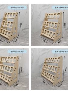 New Desktop Multi-Phone Vertical Display Stand Wood Phone Holder 10-20-30-50 Slot Modern Business Style Mobile Phone Stand