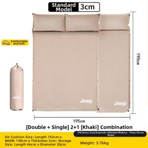 Jeep | Inflatable Double Mattress Sleeping Pad Outdoor Use