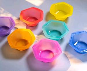 Set chén nhuộm tóc 7 chiếc 7 màu sắc cầu vồng VIC+ - chính hãng