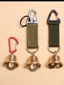 Bronze Bear Bell Outdoor Camping Hiking Pet Reminder Backpack Accessories Wind Chimes Keychain Decorative Hanging Ornament