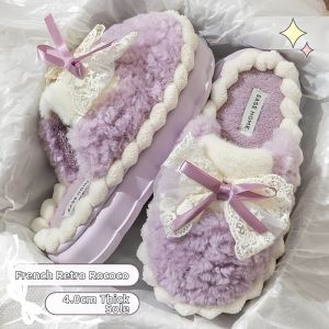 BAIXITANG | New Winter Warm Fleece Slippers Non-slip